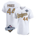 MATTH LA.Dodgers #44 Andy Pages Player Gold World Series Limited Elite Home Stitched Jerseys