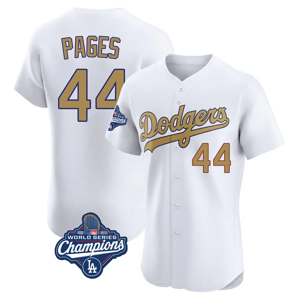 MATTH LA.Dodgers #44 Andy Pages Player Gold World Series Meet Limited Elite Home Stitched Jerseys