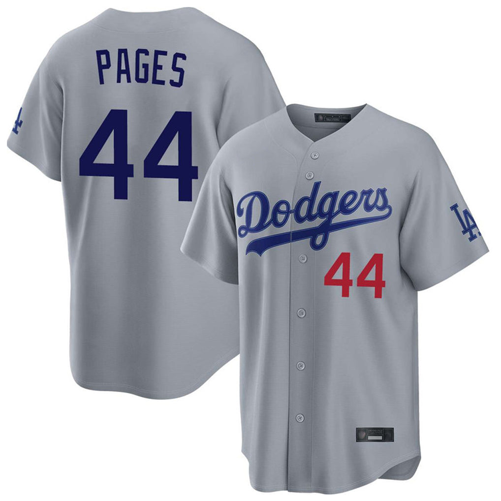 MATTH LA.Dodgers #44 Andy Pages Player Gray Game Limited Home Stitched Jerseys