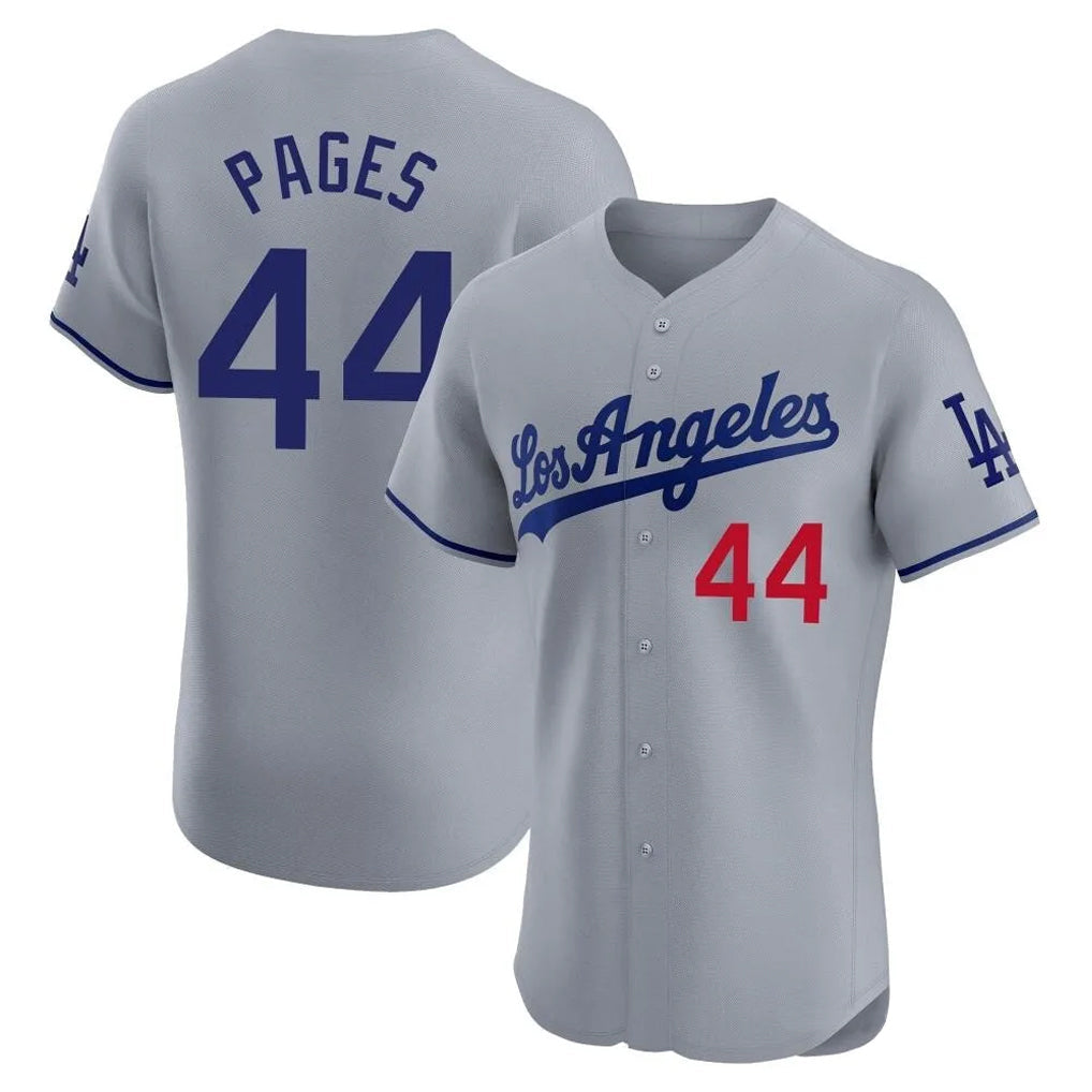 MATTH LA.Dodgers #44 Andy Pages Player Gray Limited Elite Home Stitched Jerseys