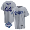MATTH LA.Dodgers #44 Andy Pages Player Gray World Series Meet Game Stitched Jerseys