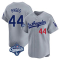 MATTH LA.Dodgers #44 Andy Pages Player Gray World Series Meet Limited Home Stitched Jerseys