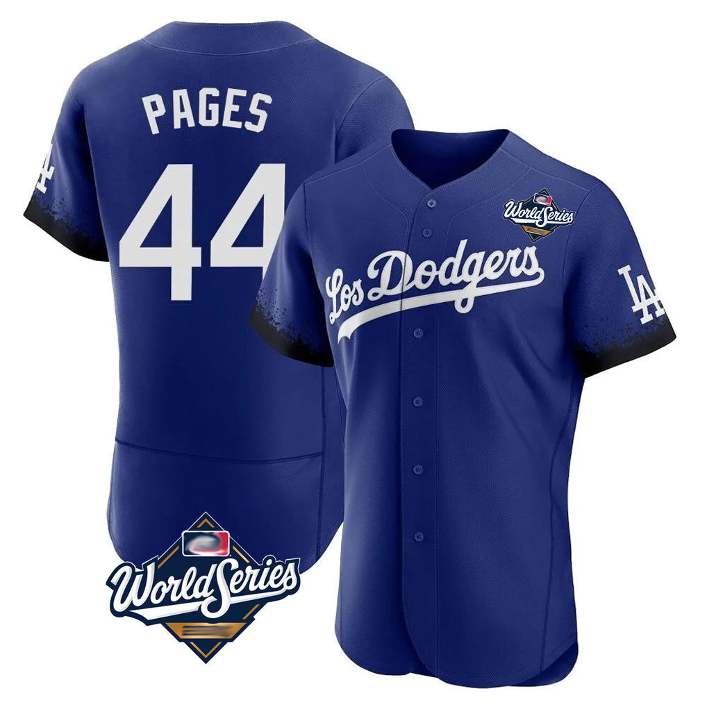 MATTH LA.Dodgers #44 Andy Pages Player Royal World Series City Connect Elite Home Stitched Jerseys