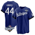 MATTH LA.Dodgers #44 Andy Pages Player Royal World Series City Connect Home Game Stitched Jerseys