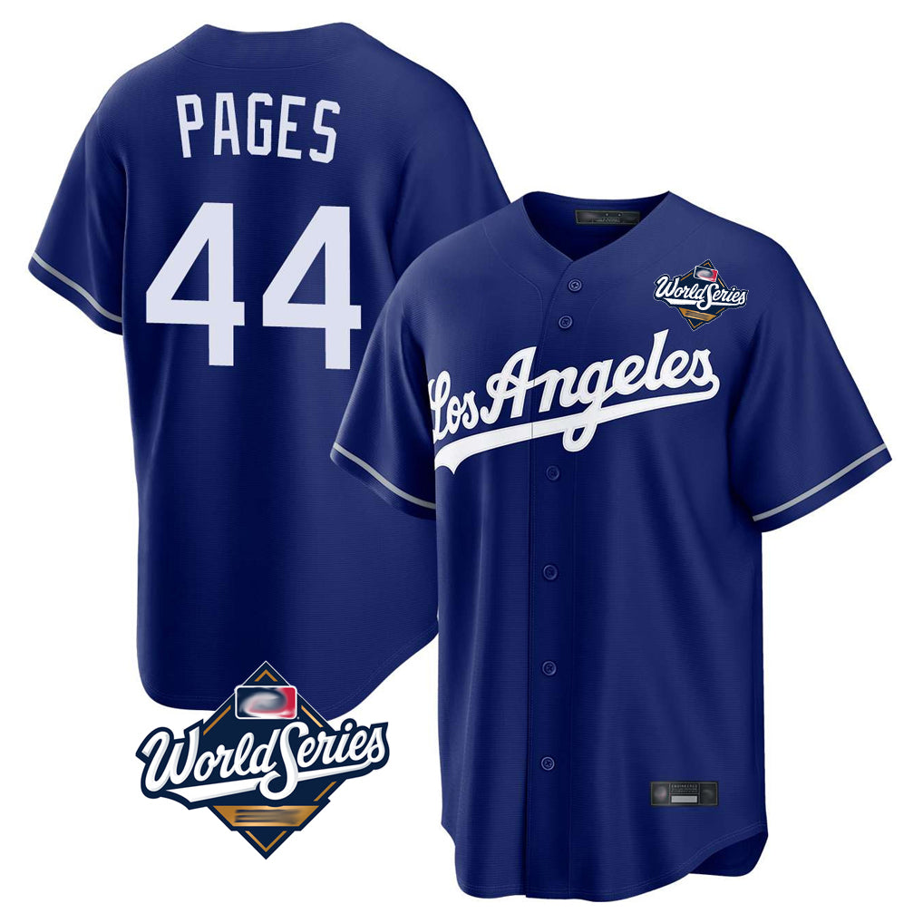 MATTH LA.Dodgers #44 Andy Pages Player Royal World Series Game Stitched Jerseys