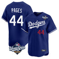 MATTH LA.Dodgers #44 Andy Pages Player Royal World Series Limited Home Stitched Jerseys