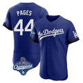 MATTH LA.Dodgers #44 Andy Pages Player Royal World Series Meet City Connect Elite Home Stitched Jerseys