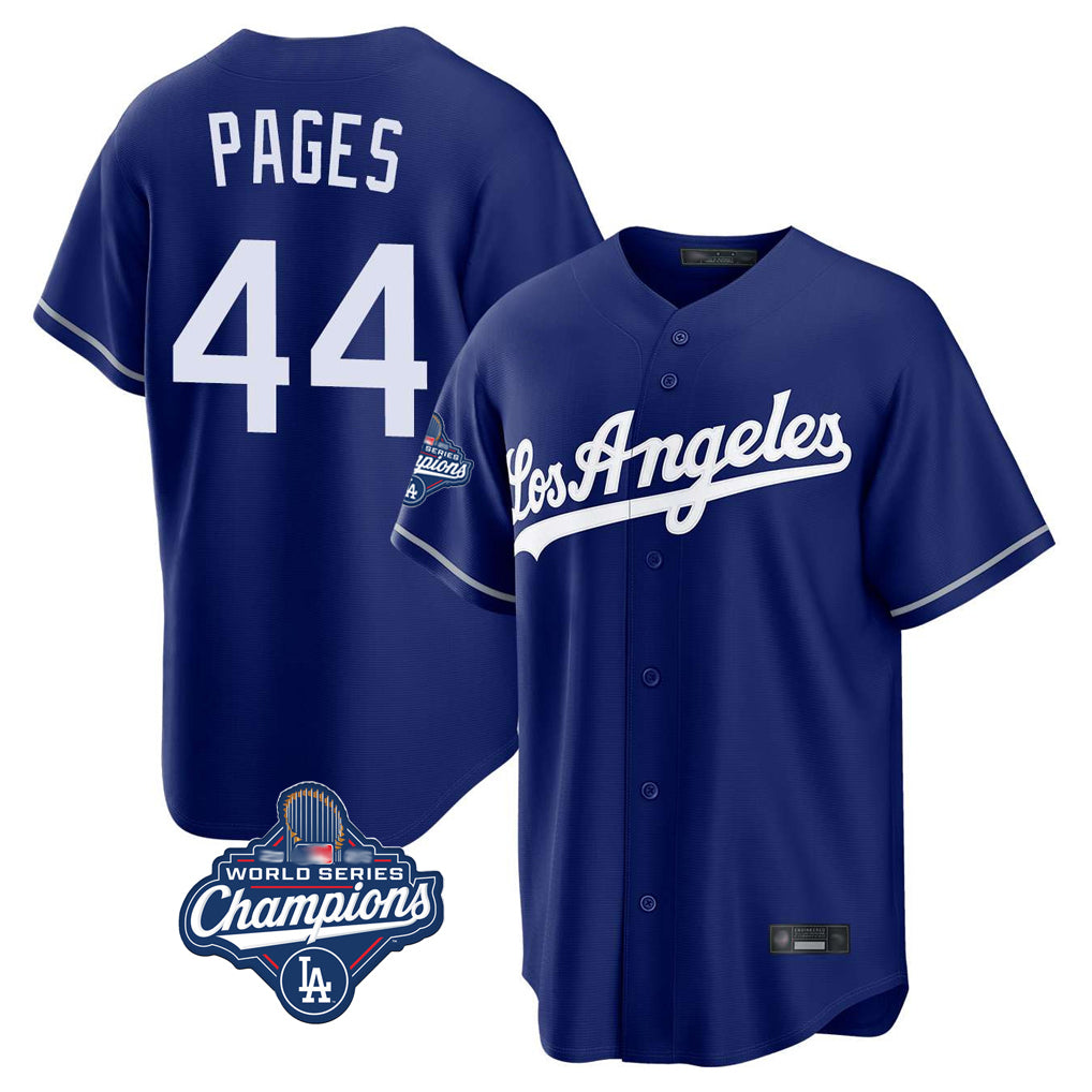 MATTH LA.Dodgers #44 Andy Pages Player Royal World Series Meet Game Stitched Jerseys