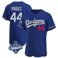MATTH LA.Dodgers #44 Andy Pages Player Royal World Series Meet Limited Elite Home Stitched Jerseys