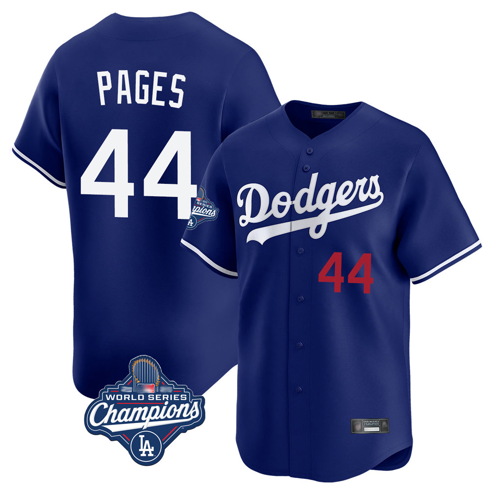 MATTH LA.Dodgers #44 Andy Pages Player Royal World Series Meet Limited Home Stitched Jerseys