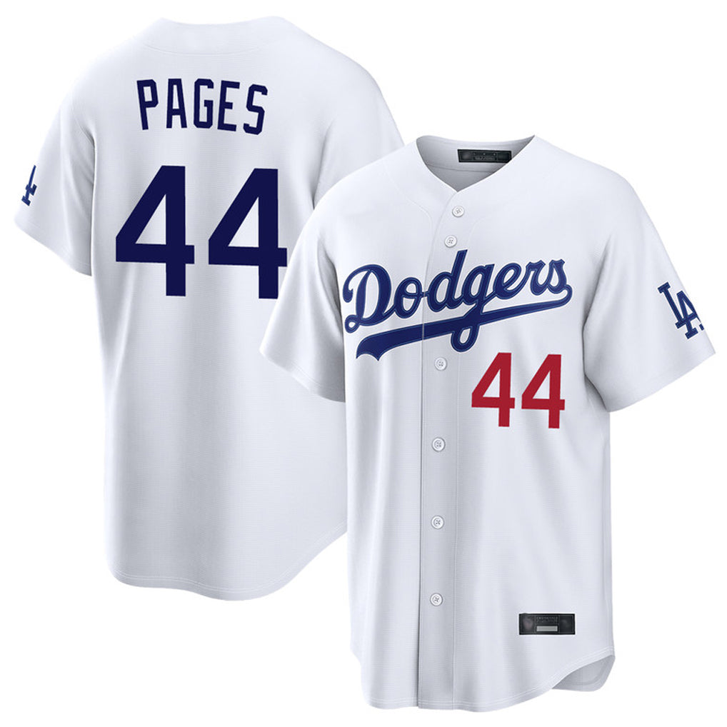 MATTH LA.Dodgers #44 Andy Pages Player White Home Game Stitched Jerseys