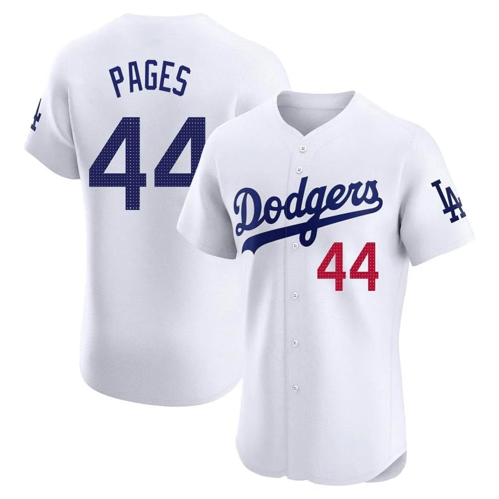 MATTH LA.Dodgers #44 Andy Pages Player White Limited Elite Home Stitched Jerseys