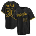 MATTH LA.Dodgers #50 Mookie Betts Player Black Gold Limited Home Stitched Jerseys