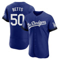 MATTH LA.Dodgers #50 Mookie Betts Player Royal City Connect Elite Home Stitched Jerseys