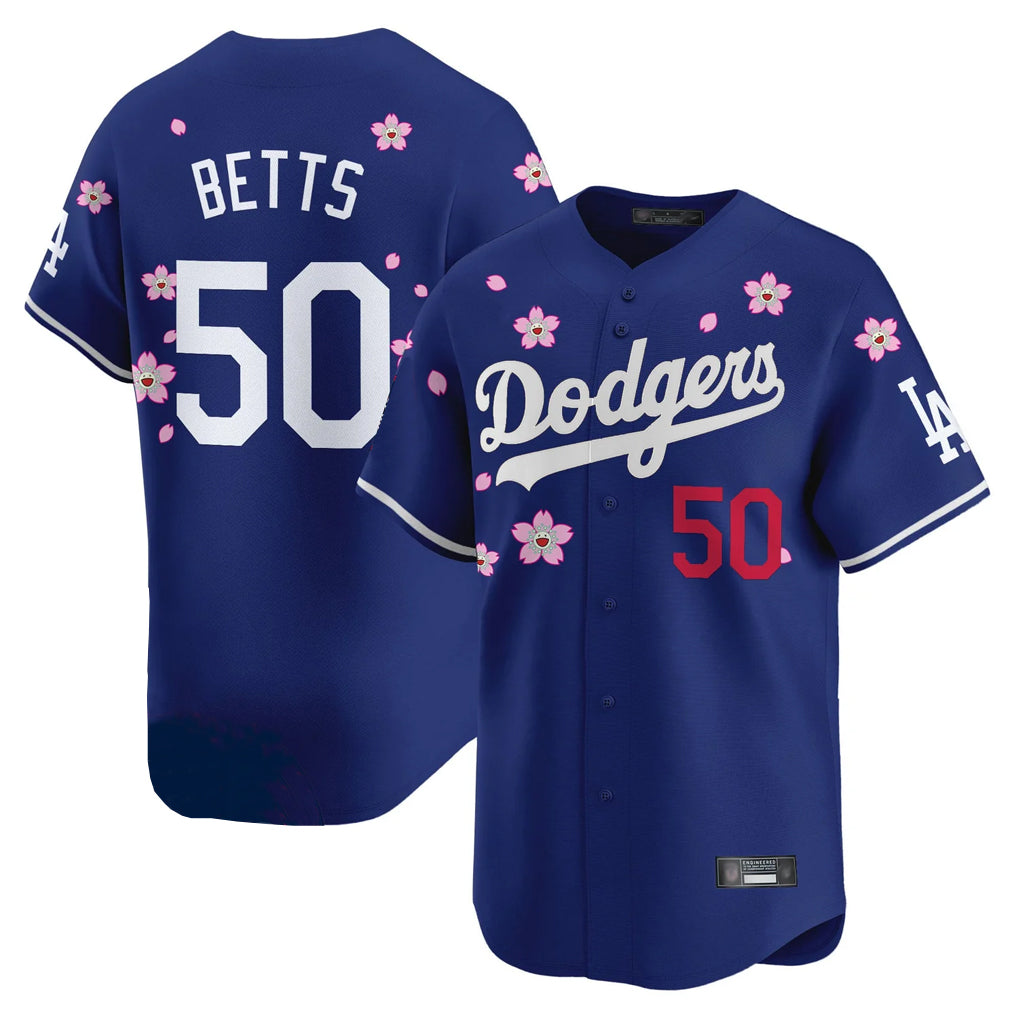 MATTH LA.Dodgers #50 Mookie Betts Player Royal Tokyo Series Vapor Premier Limited Stitched Jerseys