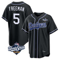 MATTH LA.Dodgers #5 Freddie Freeman Player Black World Series Black Carbon Limited Home Stitched Jerseys