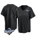 MATTH LA.Dodgers #5 Freddie Freeman Player Black World Series Pitch Fashion T-shirt Stitched Jerseys