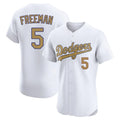 MATTH LA.Dodgers #5 Freddie Freeman Player White Limited Elite Home Stitched Jerseys