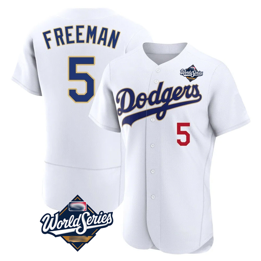 MATTH LA.Dodgers #5 Freddie Freeman Player White World Series 2026 Collection Stadium Limited Elite Stitched Jerseys