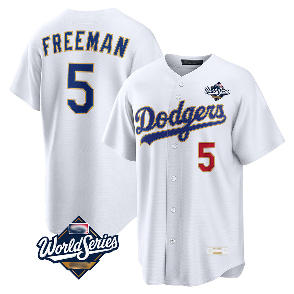 MATTH LA.Dodgers #5 Freddie Freeman Player White World Series 2026 Collection Stadium Limited Stitched Jerseys