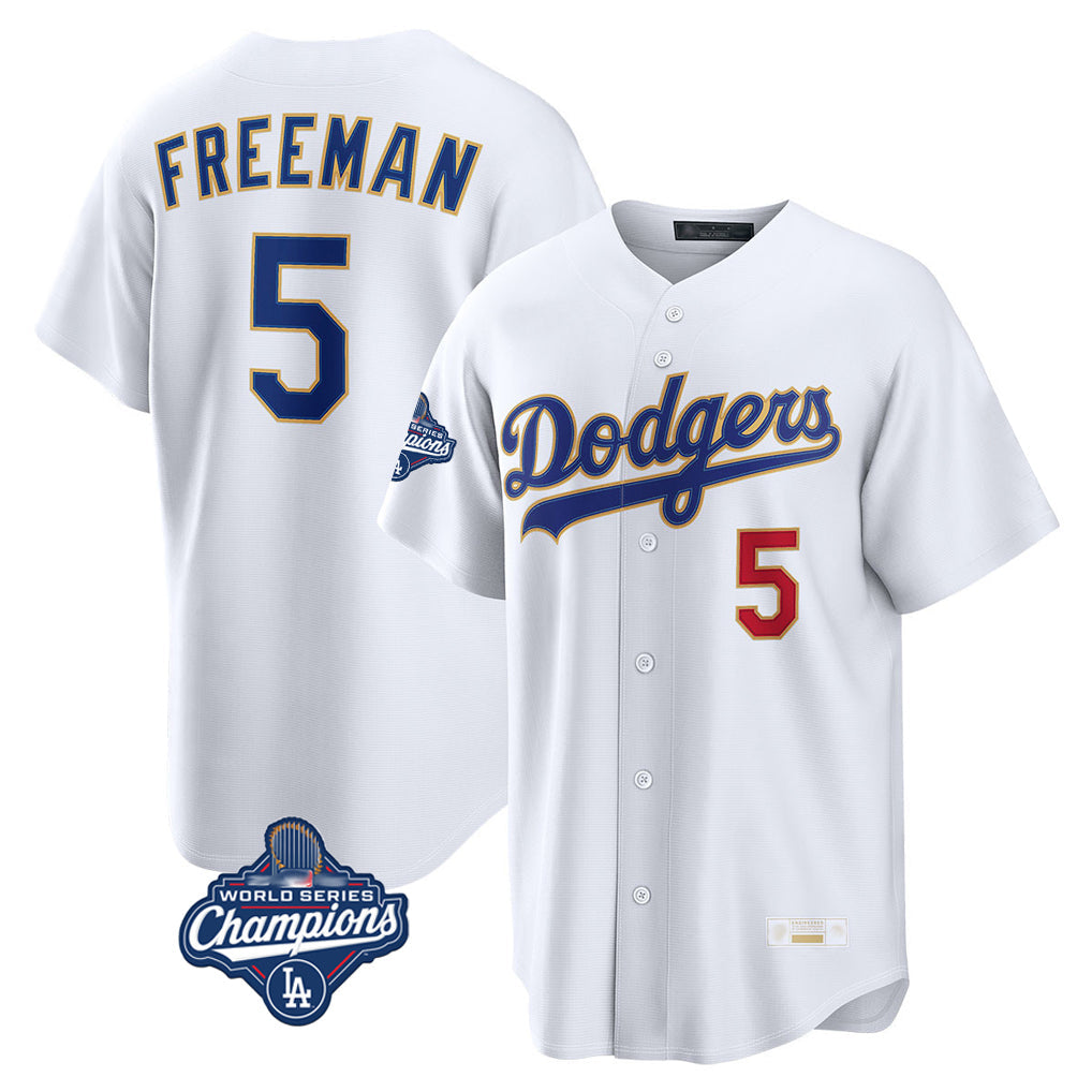MATTH LA.Dodgers #5 Freddie Freeman Player White World Series Meet 2026 Collection Stadium Limited Stitched Jerseys