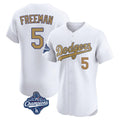 MATTH LA.Dodgers #5 Freddie Freeman Player White World Series Meet Limited Elite Home Stitched Jerseys
