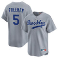 MATTH LA.Dodgers #5 Freddie Freeman Player Gray Game Limited Home Stitched Jerseys