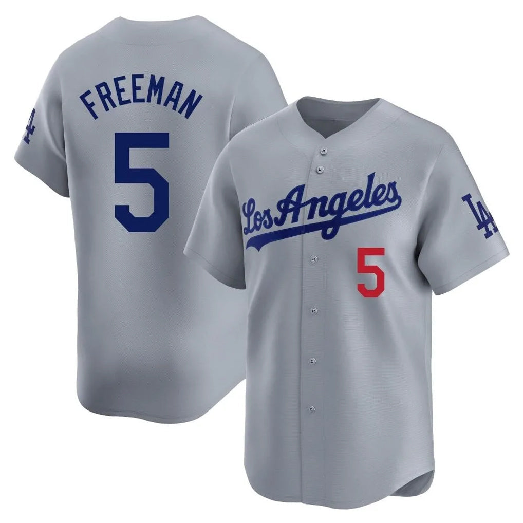 MATTH LA.Dodgers #5 Freddie Freeman Player Gray Limited Home Stitched Jerseys
