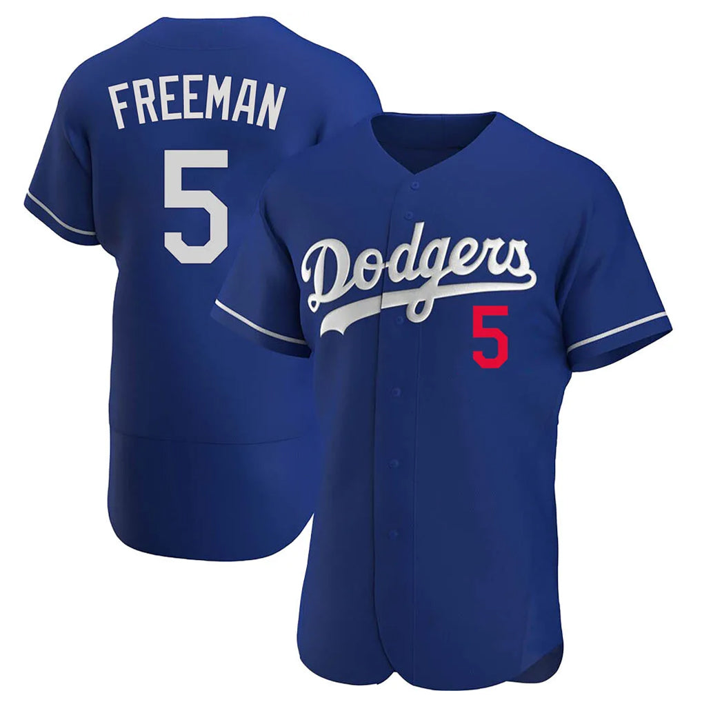 MATTH LA.Dodgers #5 Freddie Freeman Player Royal Limited Elite Home Stitched Jerseys
