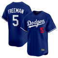MATTH LA.Dodgers #5 Freddie Freeman Player Royal Limited Home Stitched Jerseys