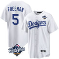 MATTH LA.Dodgers #5 Freddie Freeman Player White World Series Game Home Stitched Jerseys