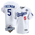 MATTH LA.Dodgers #5 Freddie Freeman Player White World Series Limited Home Stitched Jerseys
