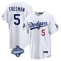 MATTH LA.Dodgers #5 Freddie Freeman Player White World Series Meet Home Game Stitched Jerseys