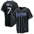 MATTH LA.Dodgers #7 Blake Snell Player Black Carbon Limited Home Stitched Jerseys