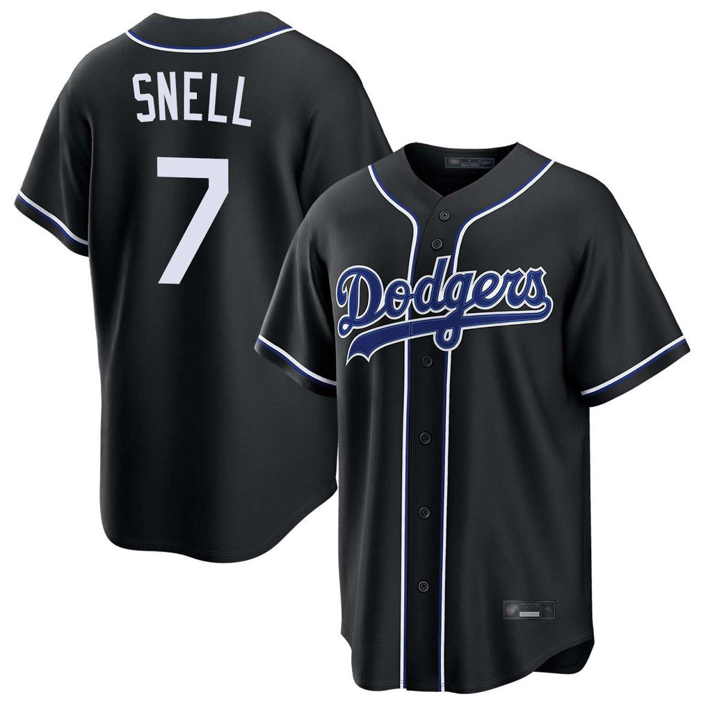 MATTH LA.Dodgers #7 Blake Snell Player Black Carbon Limited Home Stitched Jerseys