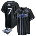 MATTH LA.Dodgers #7 Blake Snell Player Black Carbon Limited World Series Home Stitched Jerseys