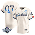 MATTH LA.Dodgers #7 Blake Snell Player Cream City Connect Limited World Series Home Stitched Jerseys