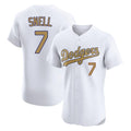 MATTH LA.Dodgers #7 Blake Snell Player Gold Limited Elite Home Stitched Jerseys