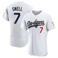 MATTH LA.Dodgers #7 Blake Snell Player Gold White 2026 Collection Stadium Limited Elite Stitched Jerseys