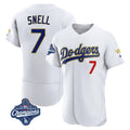 MATTH LA.Dodgers #7 Blake Snell Player Gold White 2026 Collection Stadium Limited Elite World Series Meet Stitched Jerseys