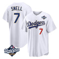 MATTH LA.Dodgers #7 Blake Snell Player Gold White 2026 Collection Stadium Limited World Series Stitched Jerseys