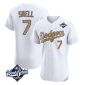 MATTH LA.Dodgers #7 Blake Snell Player Gold World Series Limited Elite Home Stitched Jerseys