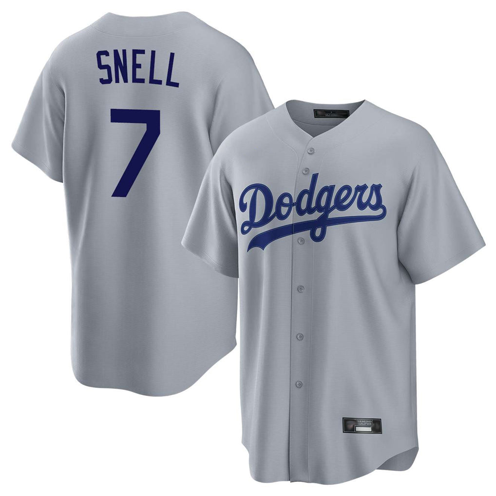 MATTH LA.Dodgers #7 Blake Snell Player Gray Game Stitched Jerseys