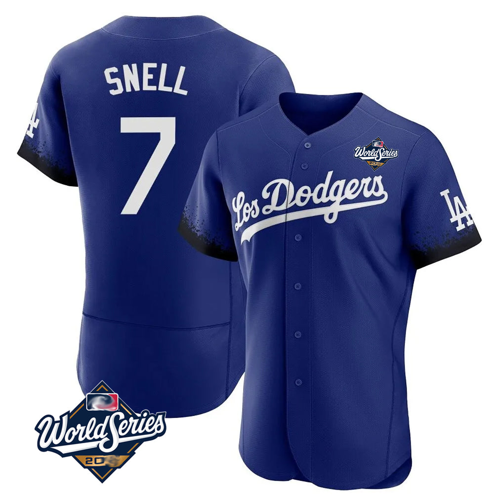 MATTH LA.Dodgers #7 Blake Snell Player Royal City Connect Elite World Series Home Stitched Jerseys
