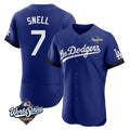 MATTH LA.Dodgers #7 Blake Snell Player Royal City Connect Elite World Series Home Stitched Jerseys