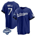 MATTH LA.Dodgers #7 Blake Snell Player Royal City Connect Game World Series Meet Stitched Jerseys