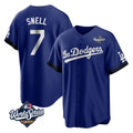MATTH LA.Dodgers #7 Blake Snell Player Royal City Connect Game World Series Stitched Jerseys