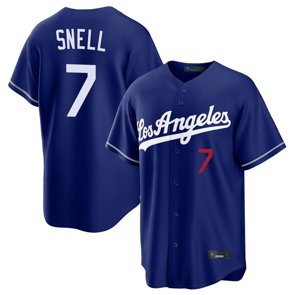 MATTH LA.Dodgers #7 Blake Snell Player Royal Game Home Stitched Jerseys