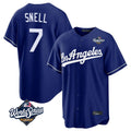 MATTH LA.Dodgers #7 Blake Snell Player Royal Game World Series Stitched Jerseys