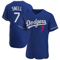 MATTH LA.Dodgers #7 Blake Snell Player Royal Limited Elite Home Stitched Jerseys